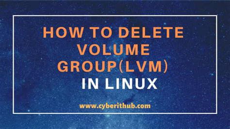 remove lv linux|delete volume group linux.